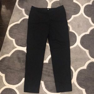 Black crop pants